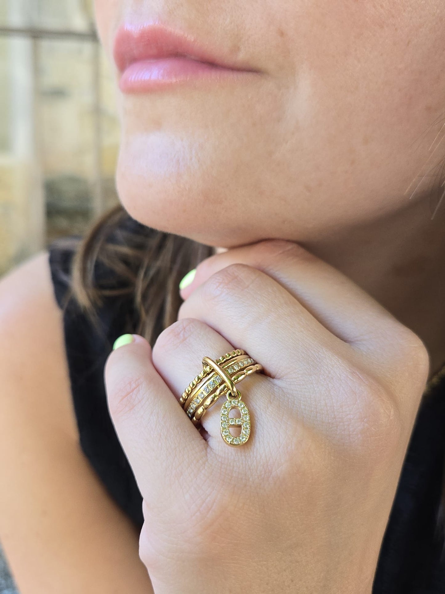 Bague empilable SOLÉANE - doré