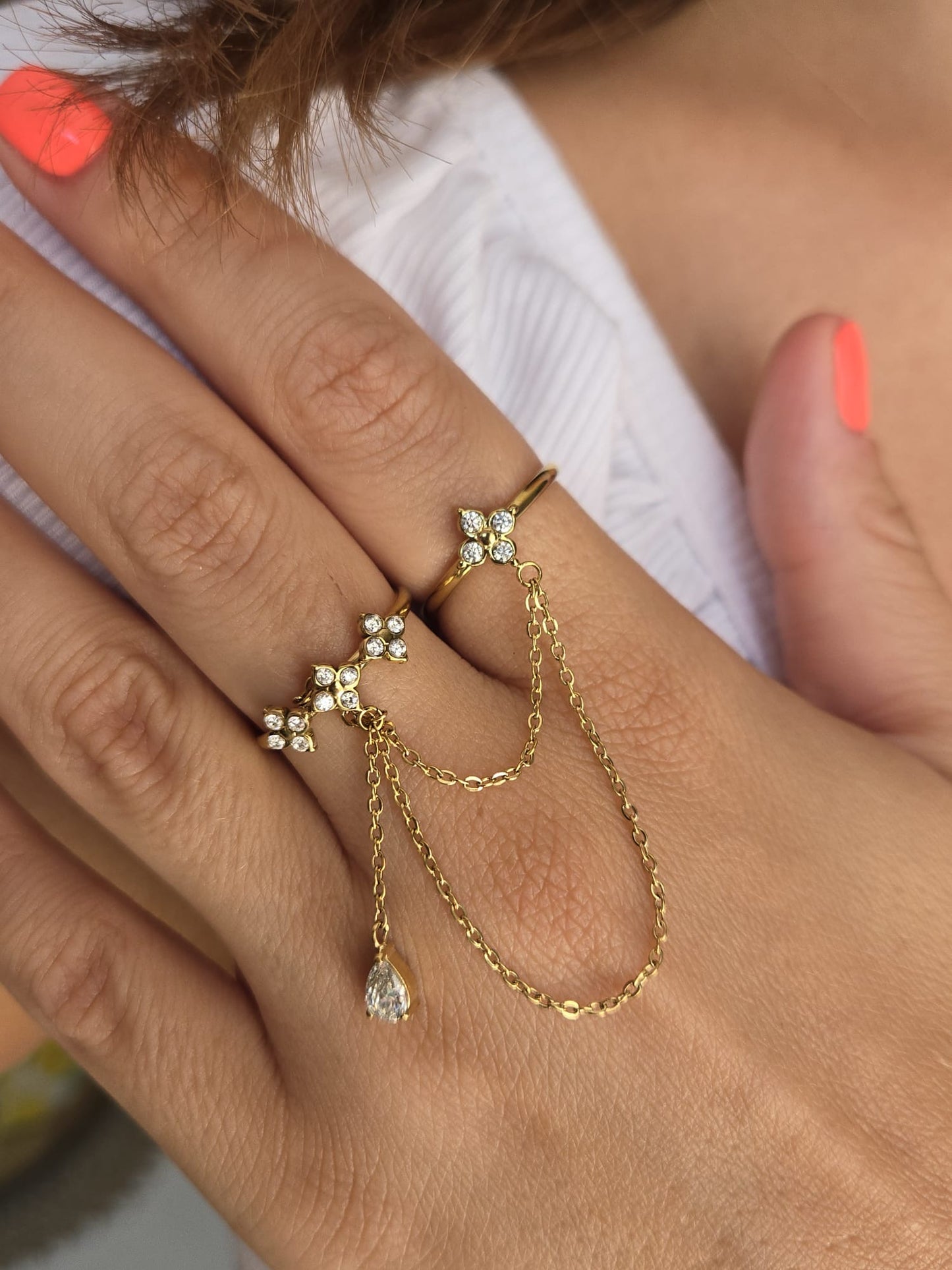 Double bague ORNELLA