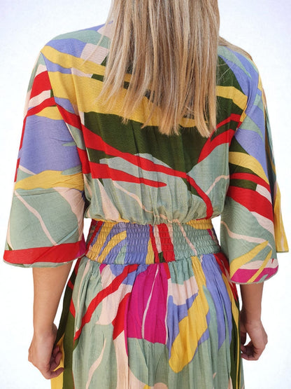 Robe multicolore