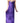 Robe longue fluide bretelles croisées - violet