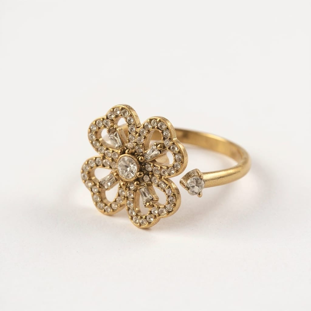 Bague rotative anti-stress CALYA – doré