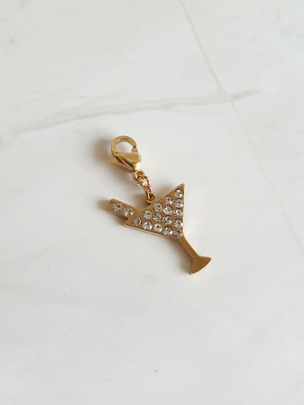 Charm cocktail zircons - doré