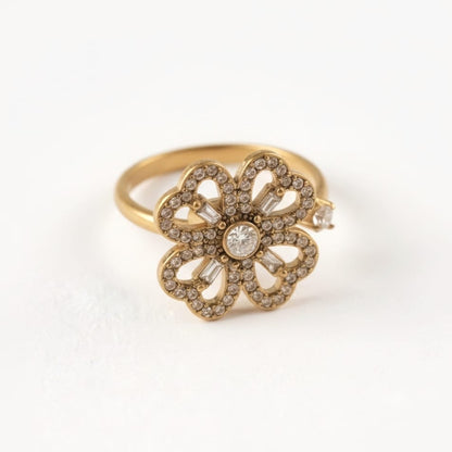 Bague rotative anti-stress CALYA – doré
