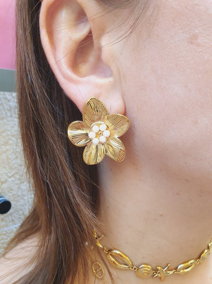 Boucles d’oreilles BALI perlée