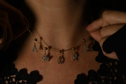 Collier AMORE - doré