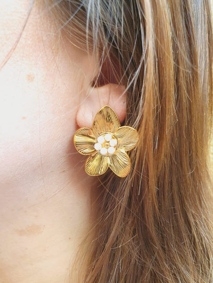 Boucles d’oreilles BALI perlée
