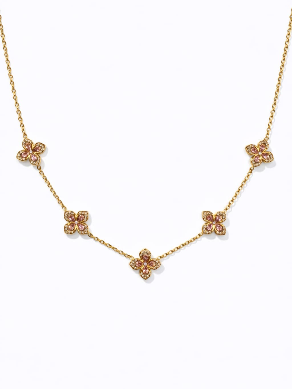 Collier CRYSTALLIA - Doré | Rose