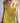 Robe longue fluide bretelles croisées - jaune