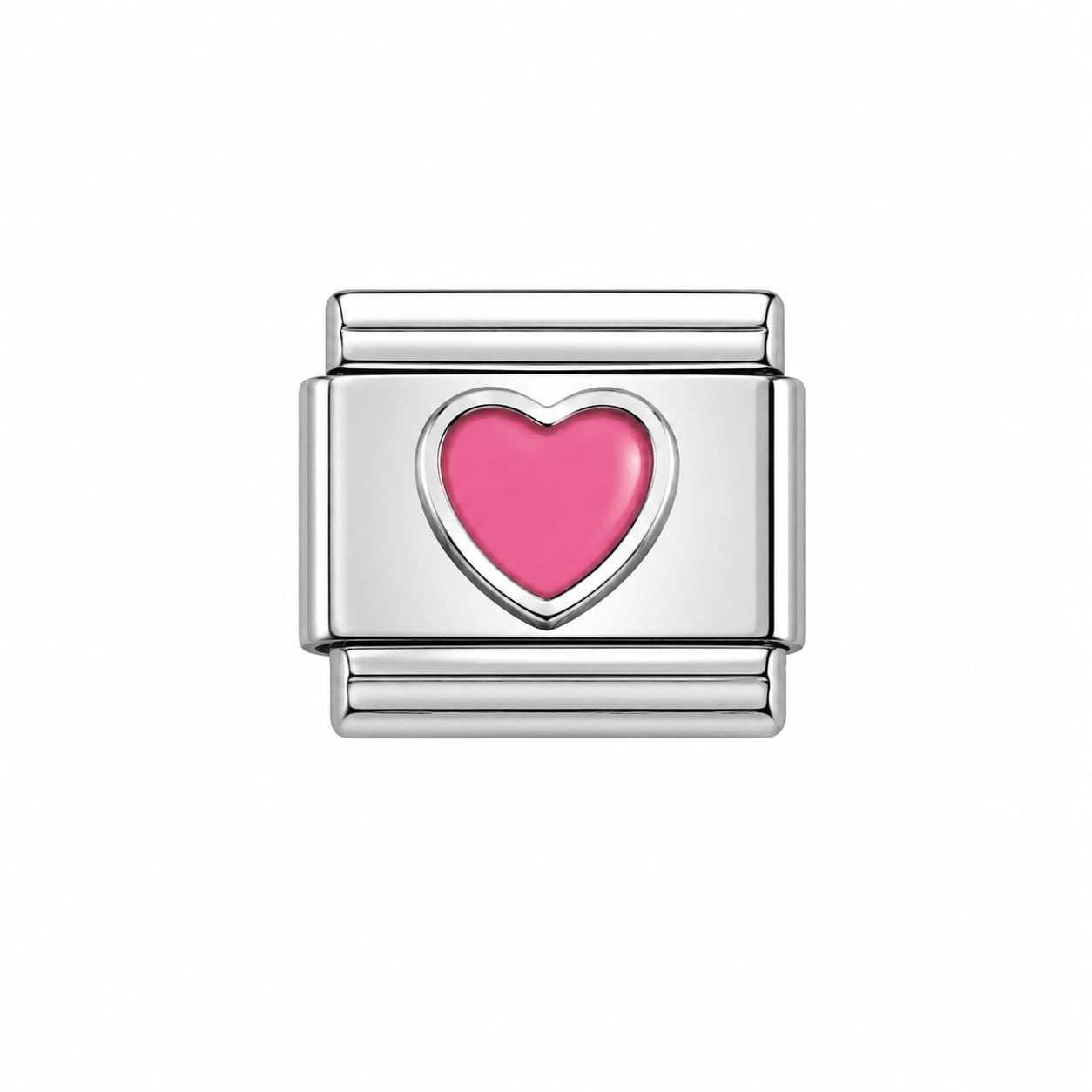 Charm italien cœur rose