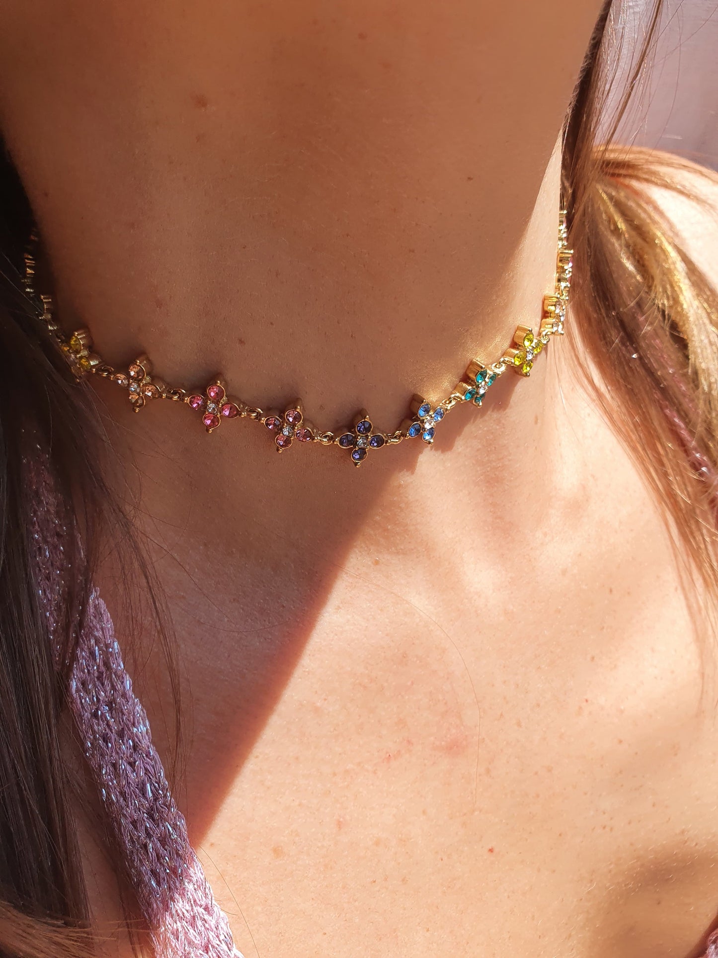 Collier ras de cou AVOLA - multicolore