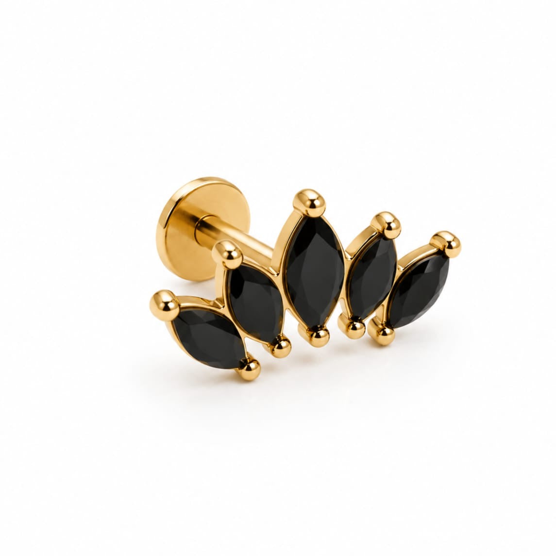 Piercing marquise - noir
