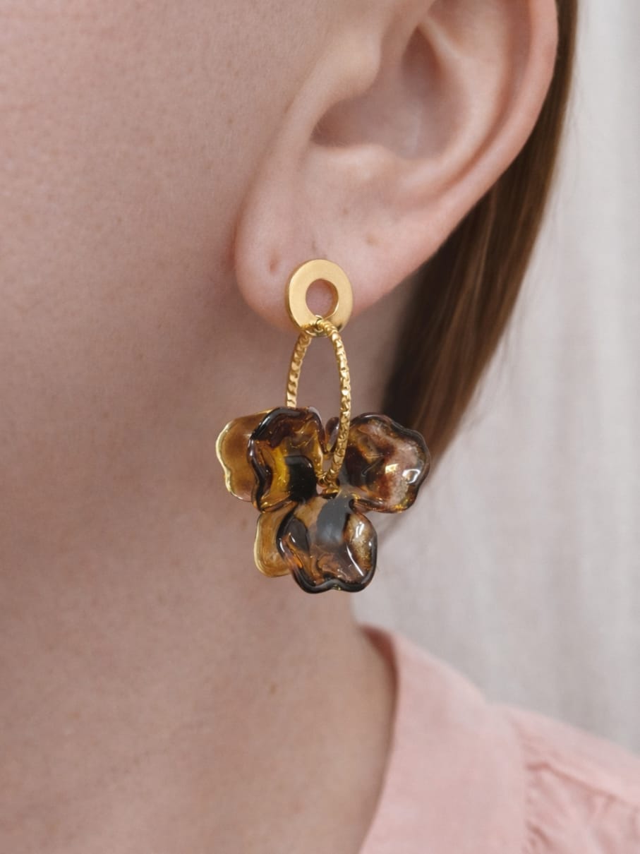 Boucles d’oreilles AMBRE – doré