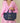 Sac pochette SUPER MAMAN | bleu/ doré