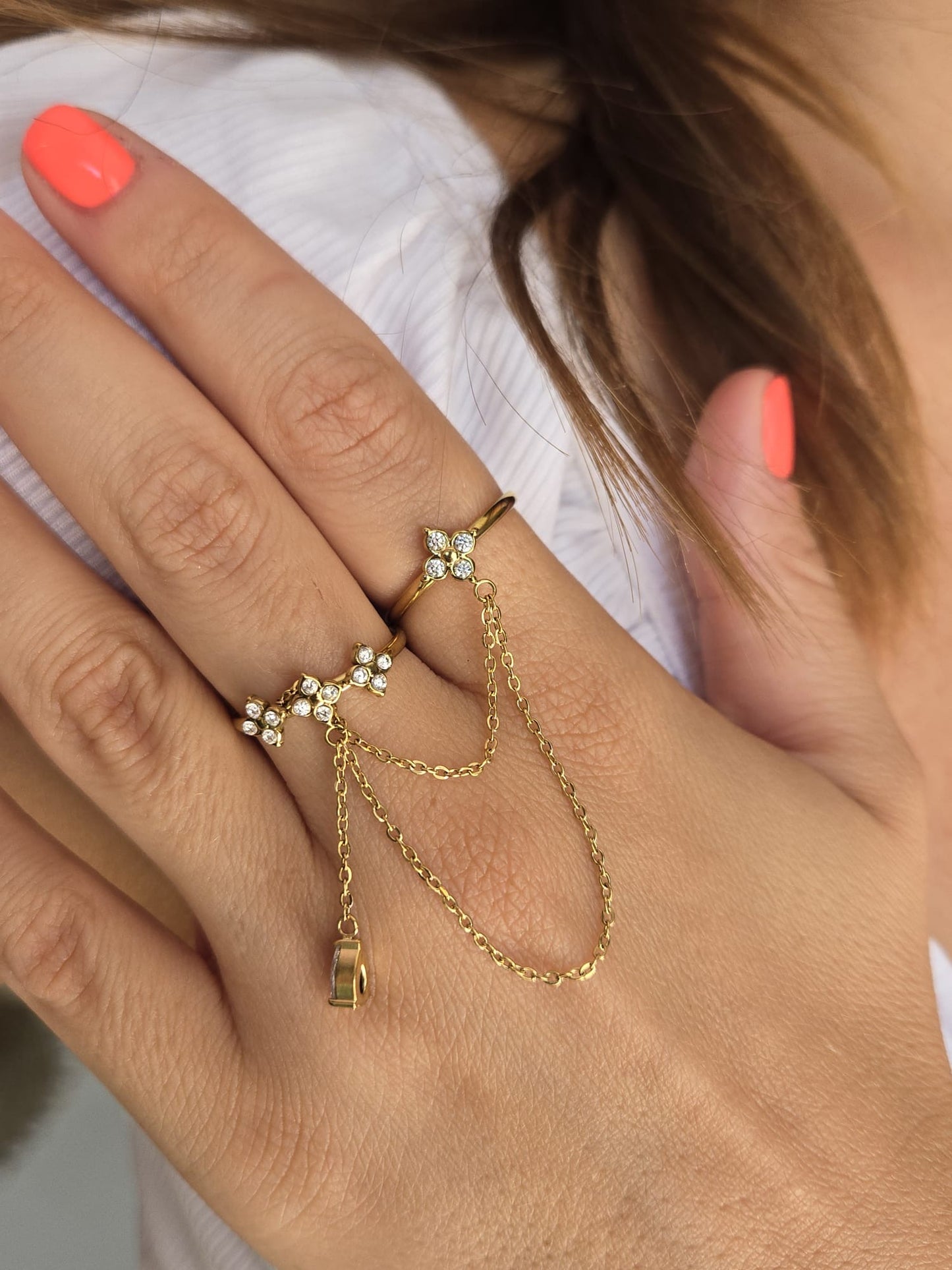 Double bague ORNELLA
