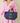 Sac pochette SUPER MAMAN | bleu/ doré