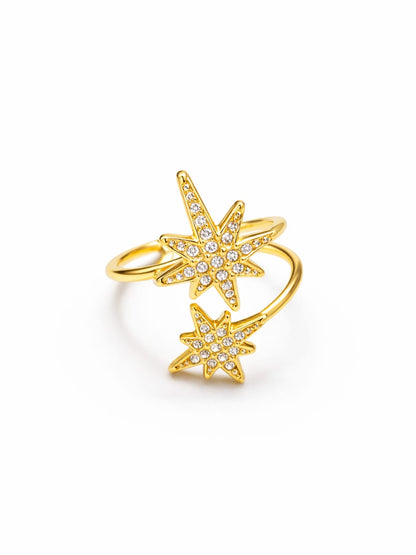 Bague CELESTIA double – doré