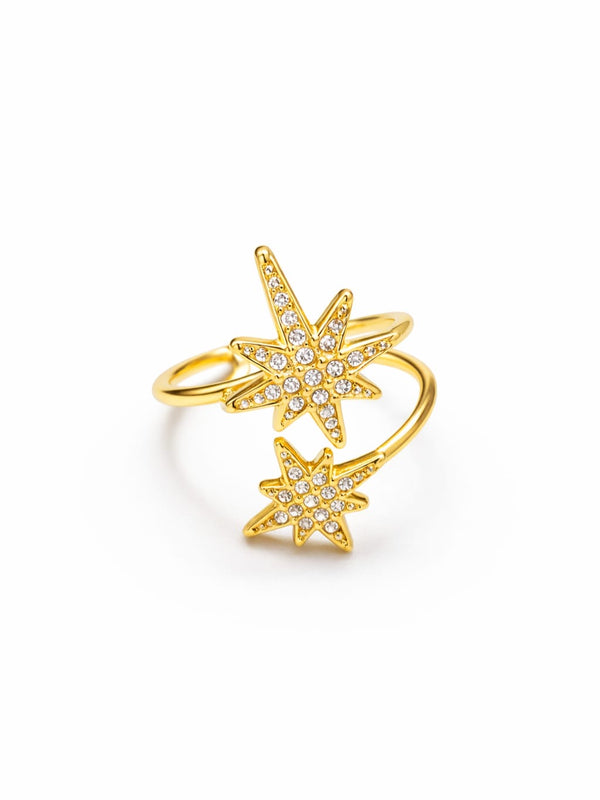 Bague CELESTIA double – doré