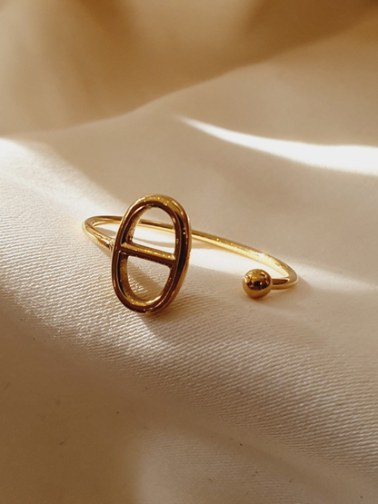 Bague ouverte AGATA  - doré