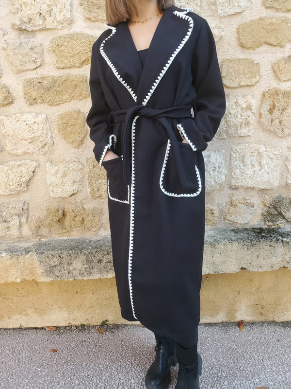 Manteau long noir