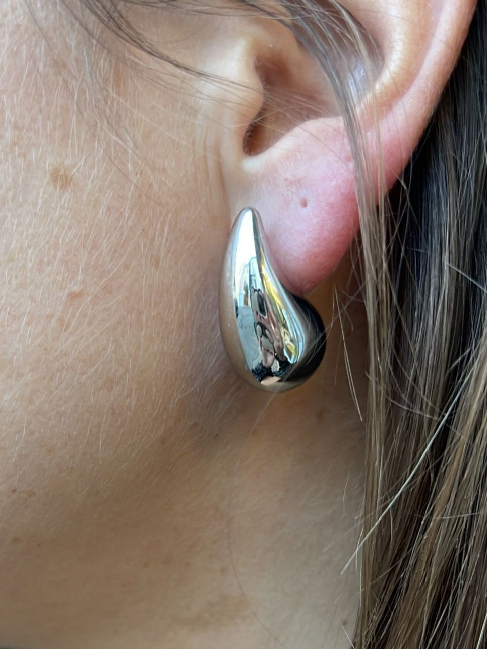 Boucles d'oreilles DOUSHKA - 2 tailles/argenté