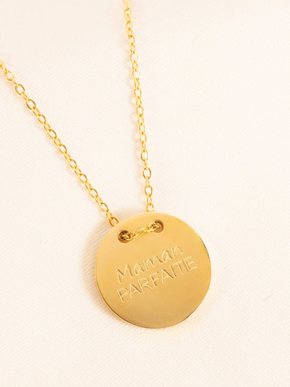 Collier "Maman parfaite" - doré