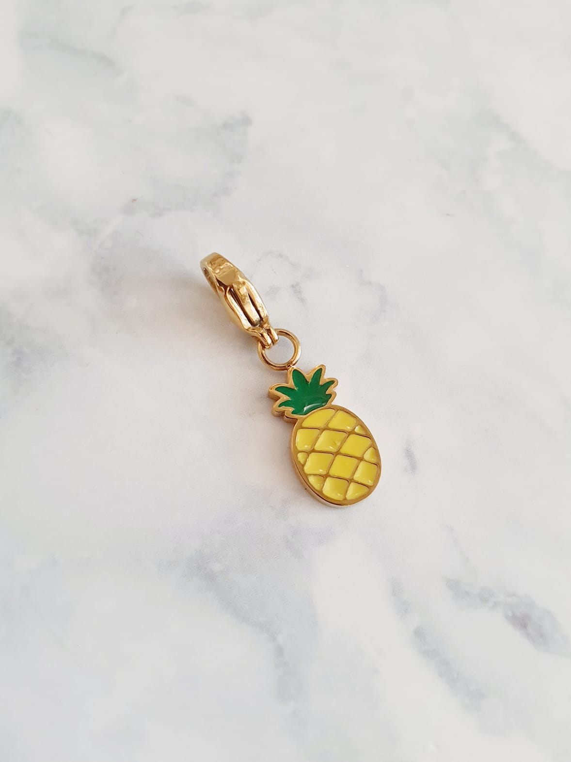 Charm ananas couleurs -  doré