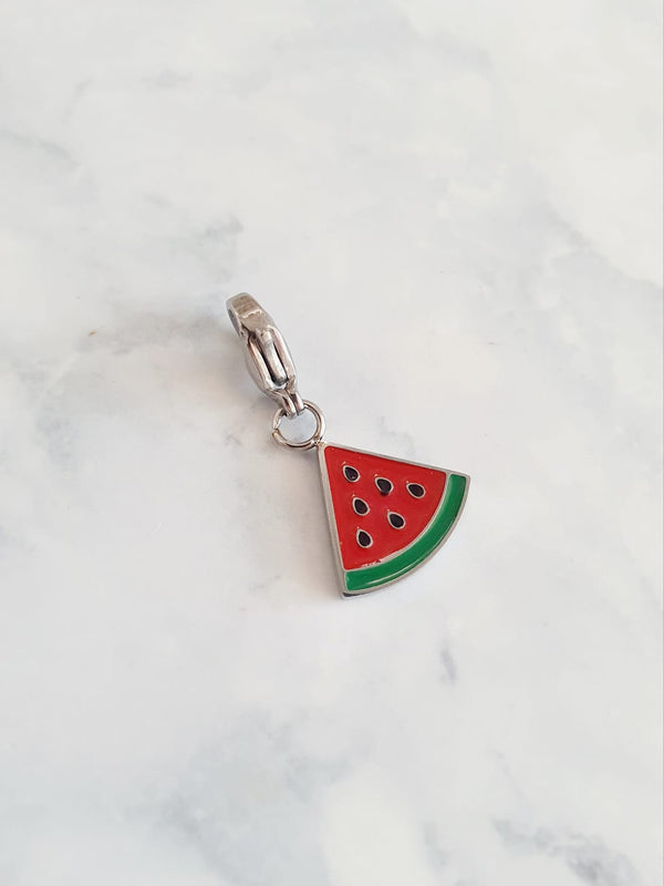 Charm tranche de pastèque Taille 2 -  argenté
