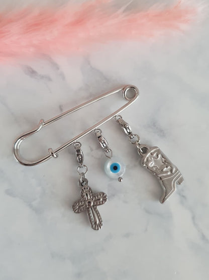 Broche personnalisée - argenté