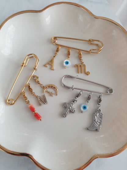 Broche personnalisée - argenté
