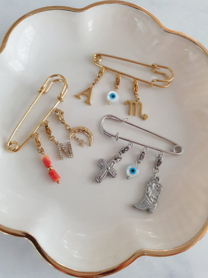 Broche personnalisée - argenté