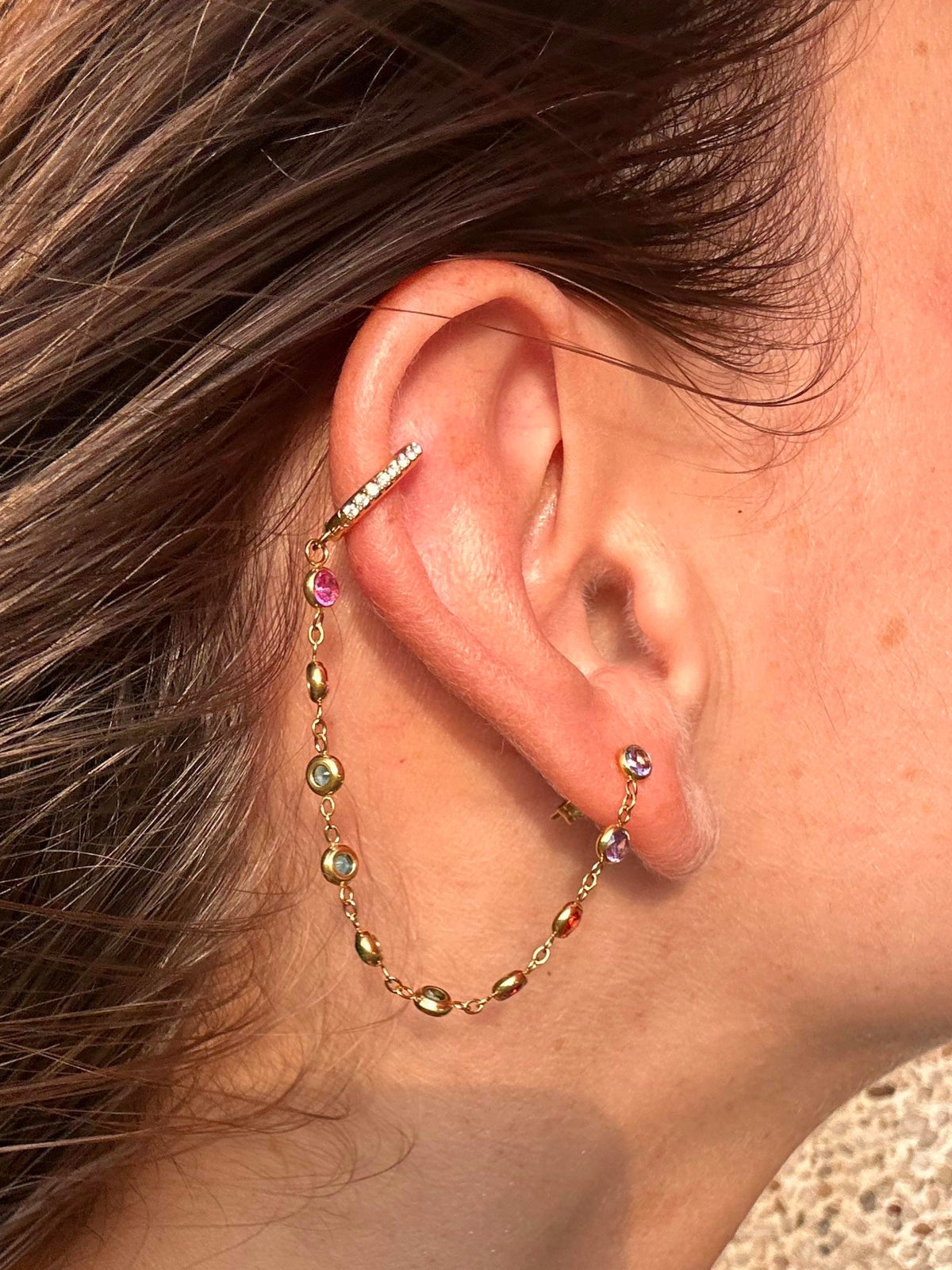 Boucle d'oreille RAINBOW MUSE
