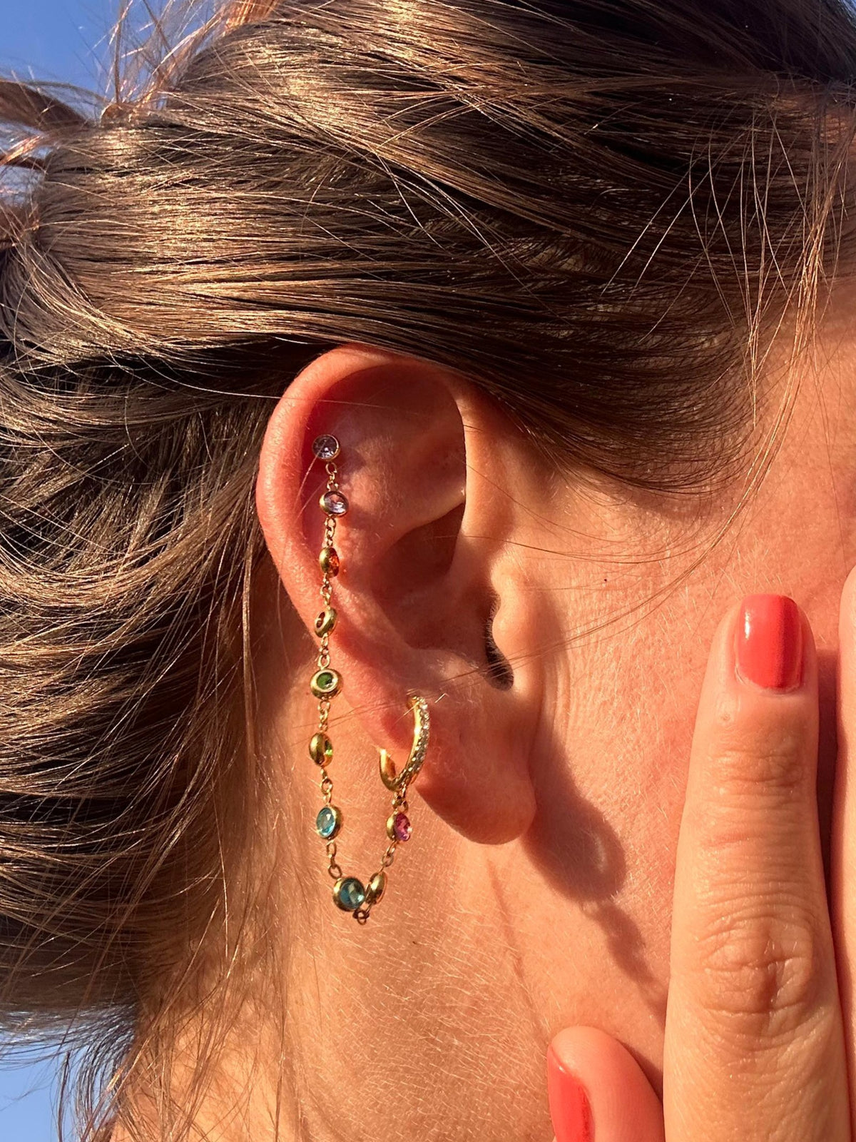 Boucle d'oreille RAINBOW MUSE