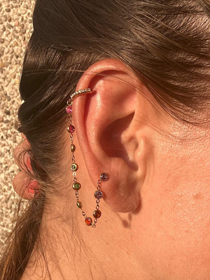 Boucle d'oreille RAINBOW MUSE