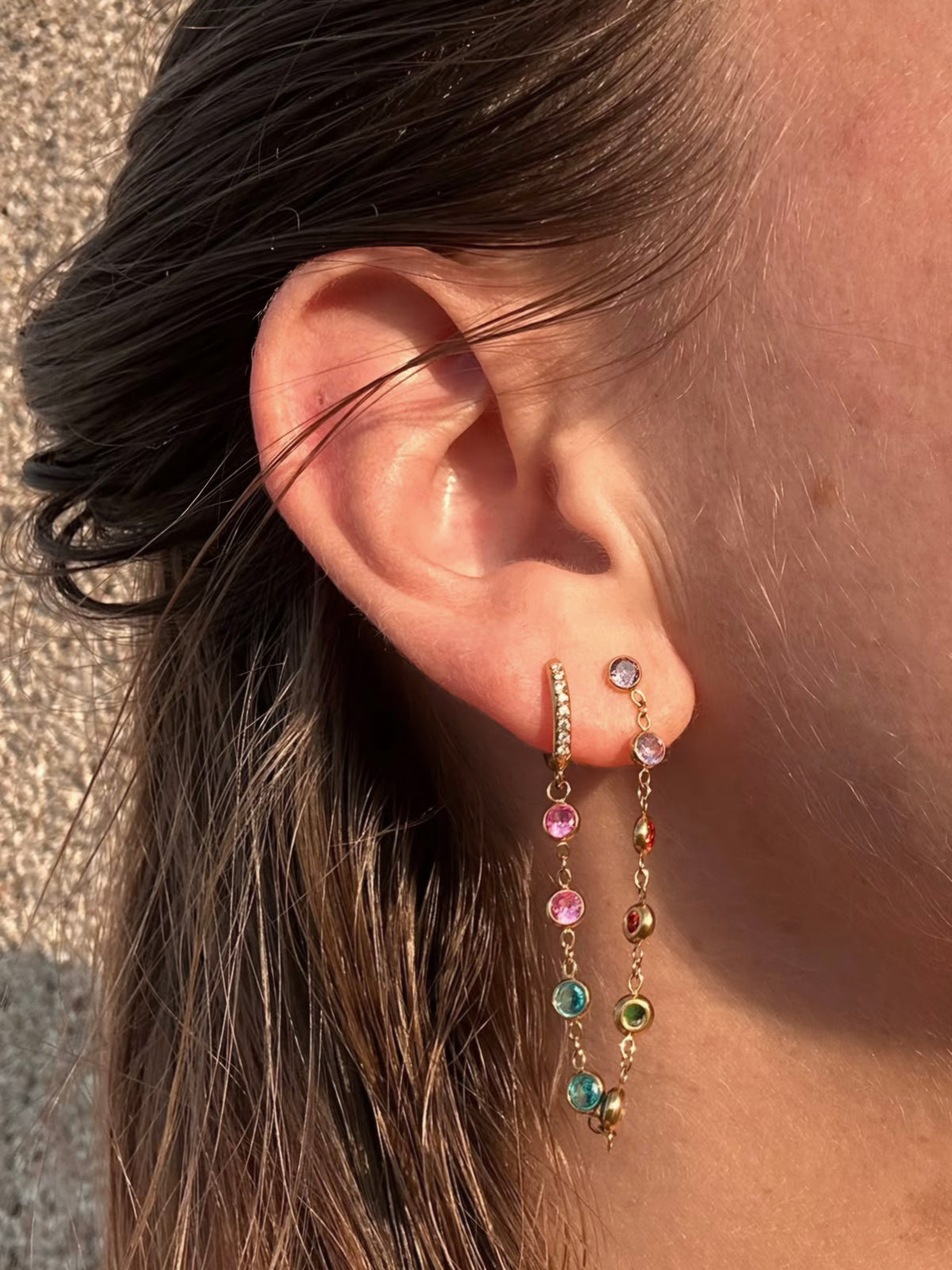 Boucle d'oreille RAINBOW MUSE