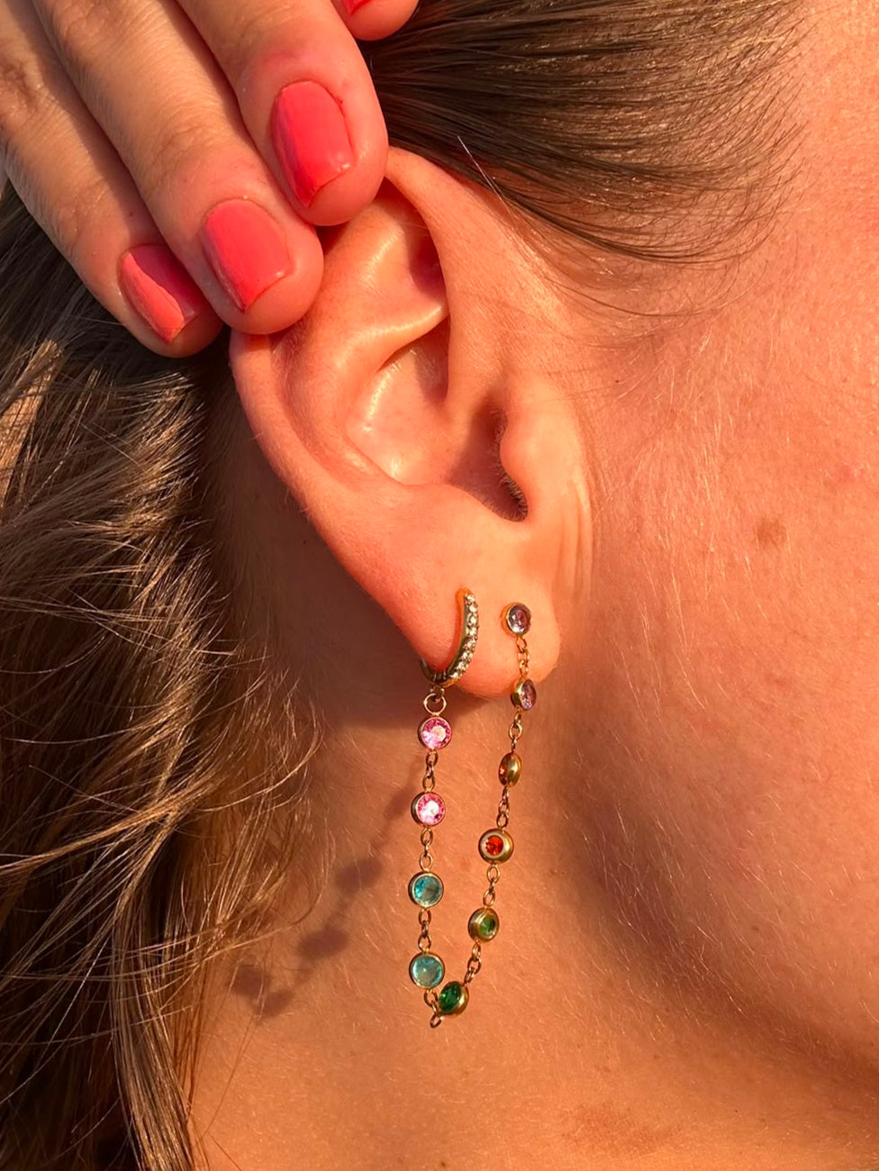 Boucle d'oreille RAINBOW MUSE
