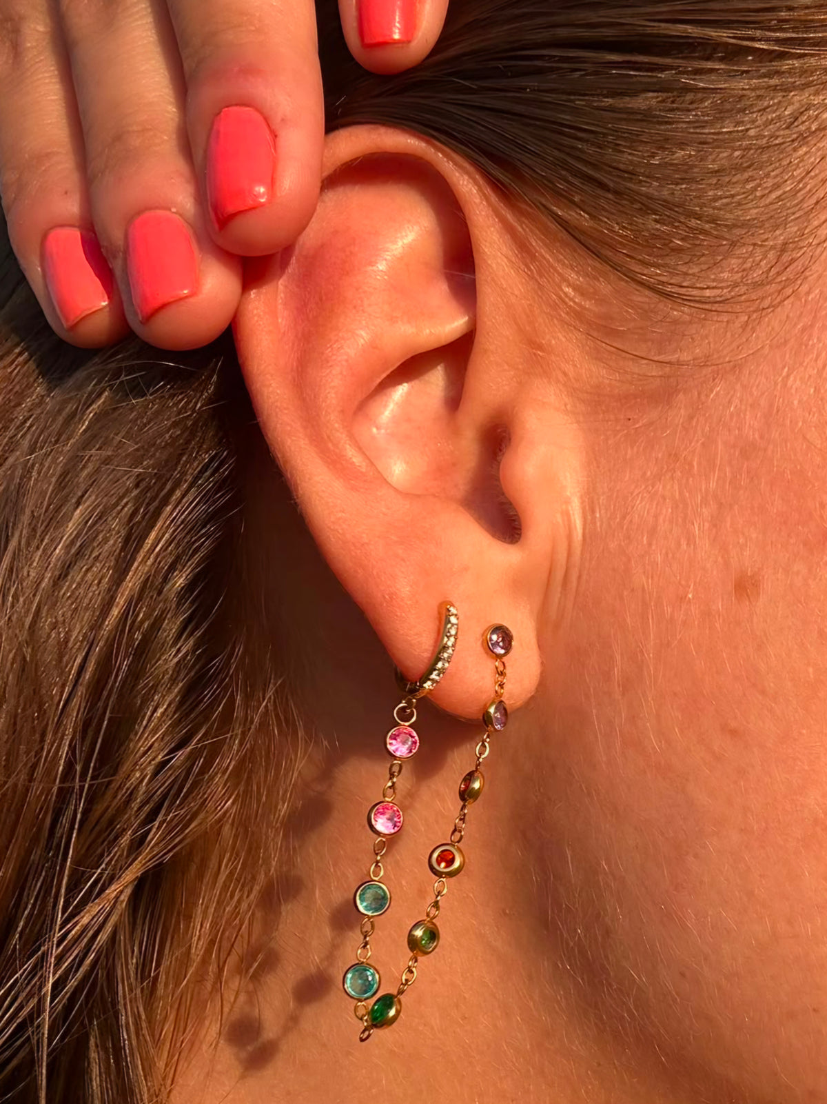 Boucle d'oreille RAINBOW MUSE