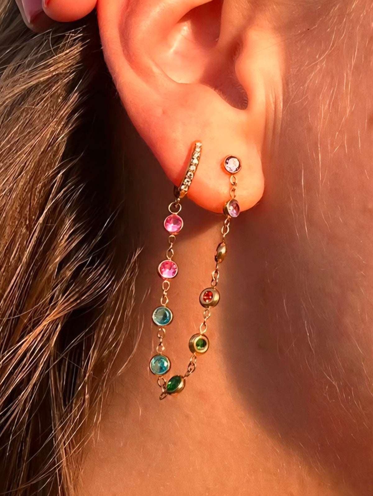 Boucle d'oreille RAINBOW MUSE