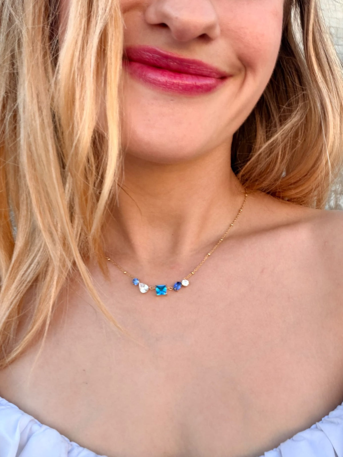 Collier ÉVORYA - bleu