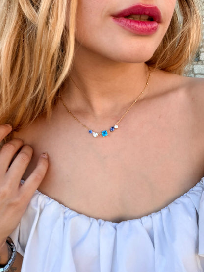 Collier ÉVORYA - bleu