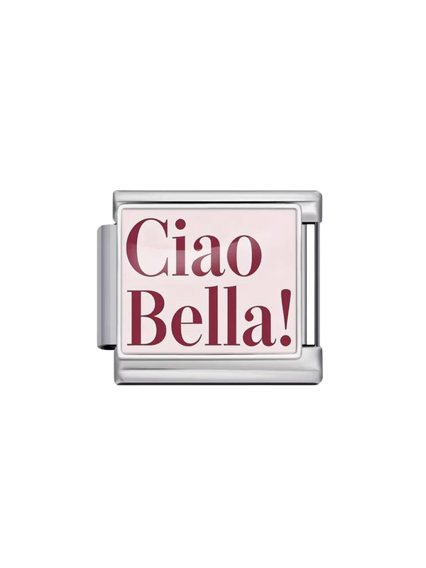 Charm italien CIAO BELLA! argenté