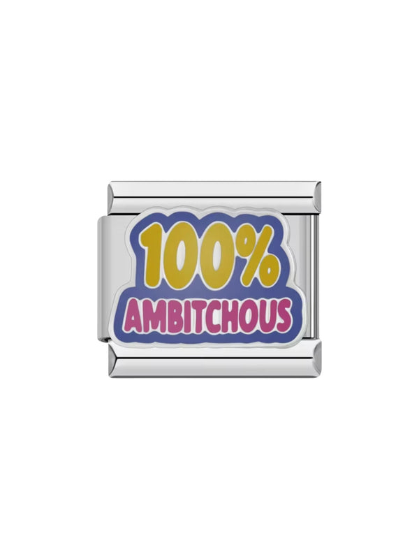 Charm italien 100% AMBITCHOUS argenté