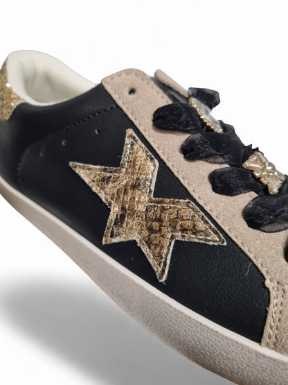 Sneakers Golden Strass | black