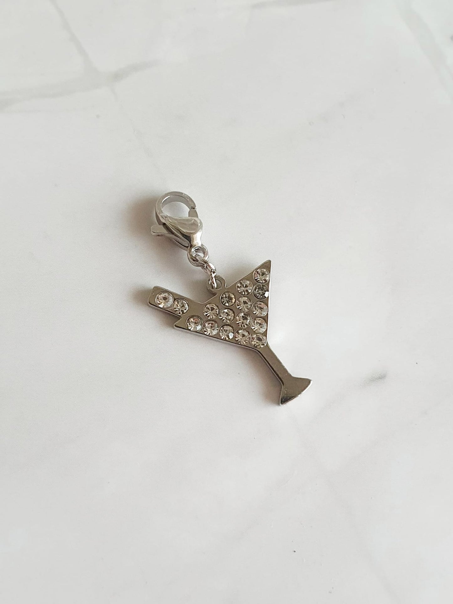 Charm cocktail zircons - argenté