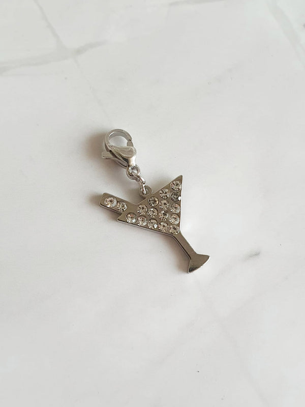 Charm cocktail zircons - argenté