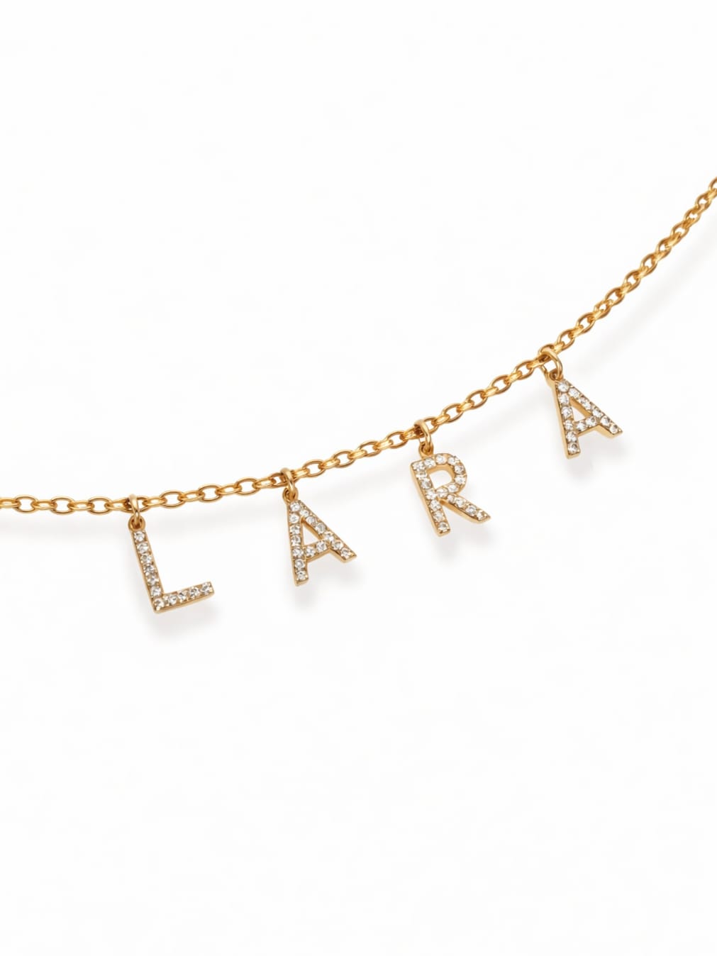 Collier prénom personnalisé strass