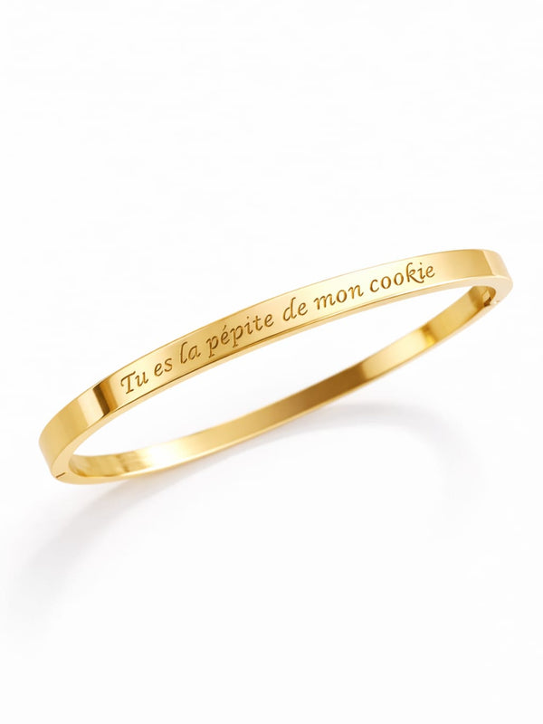 Jonc Tu es la pépite de mon cookie - coloris au choix