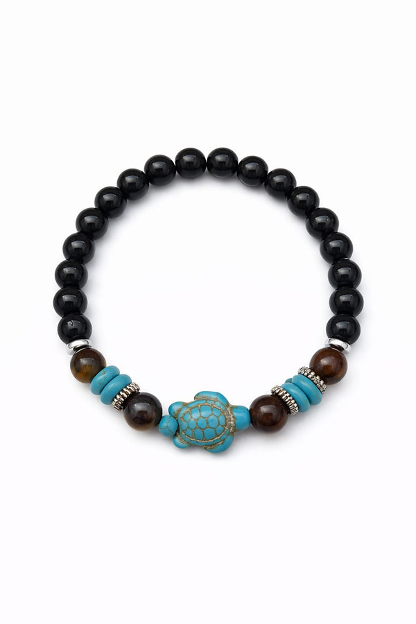 Bracelet pierres naturelles ONYX & ŒIL DE TIGRE