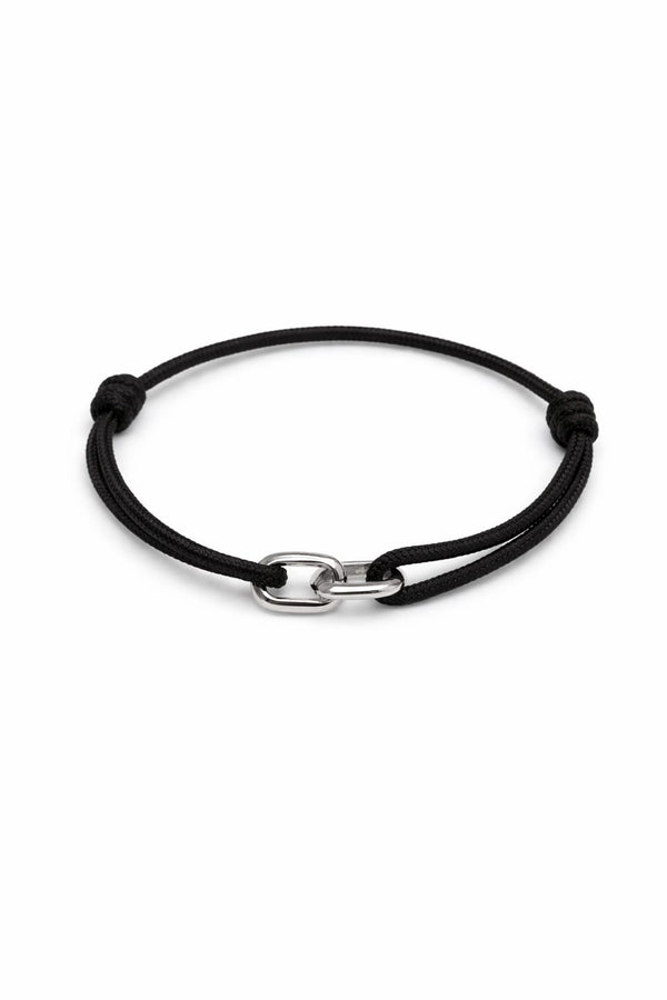 Bracelet cordon SACHA - argenté