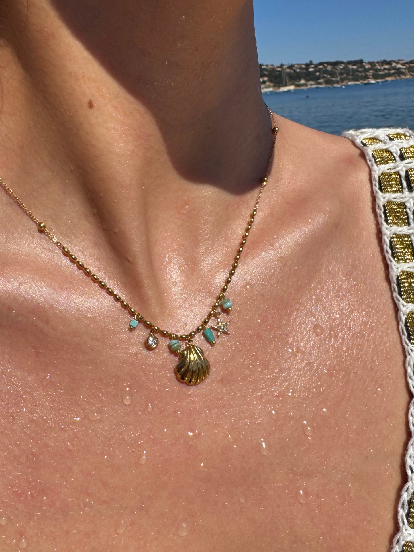 Collier Lagune | Doré