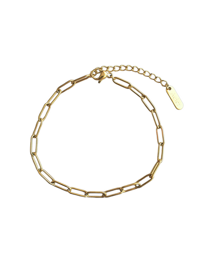 Bracelet petits maillons - doré